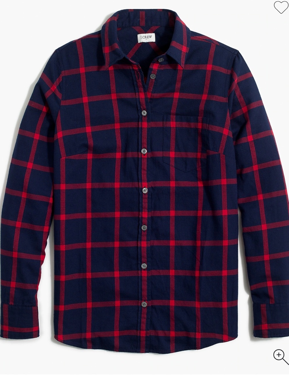 J. Crew Plaid Flannel Shirt